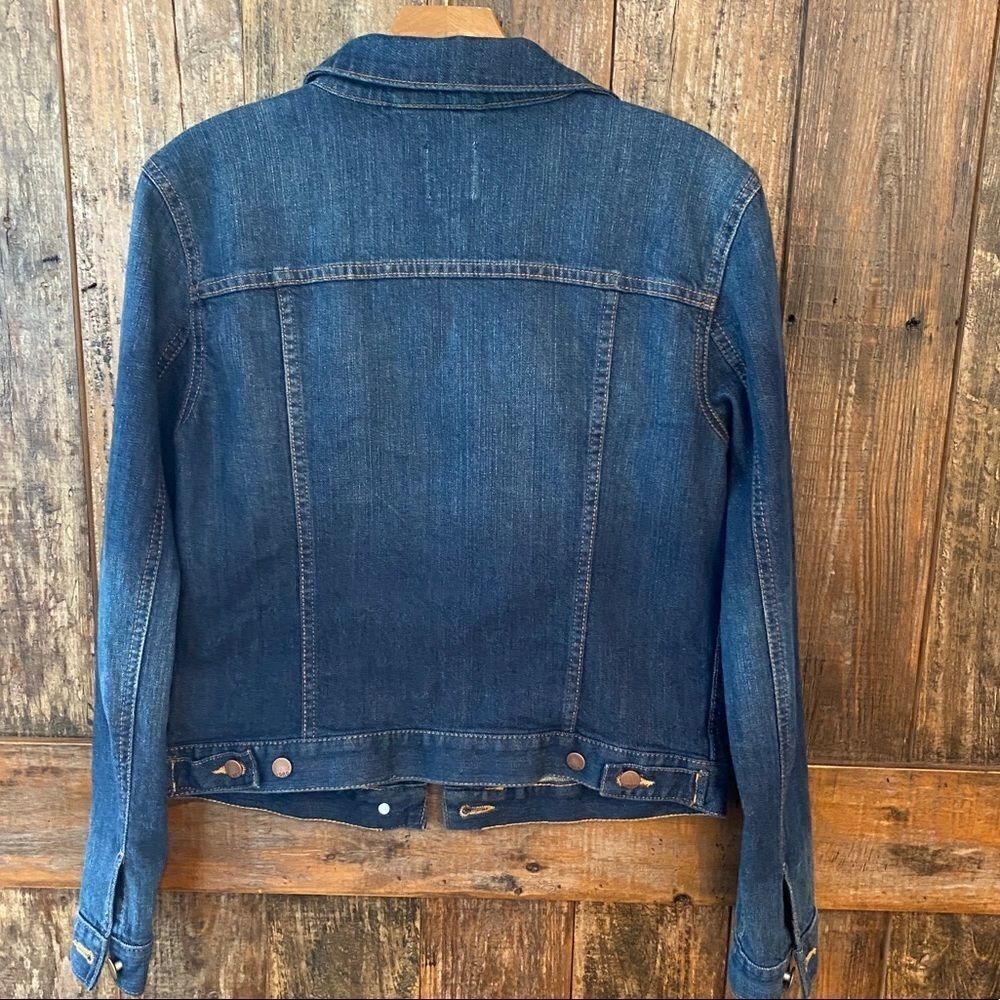 GAP Sz S Classic Blue Denim Copper Buttons Western Rustic Cowboy Jacket - Picture 5 of 7